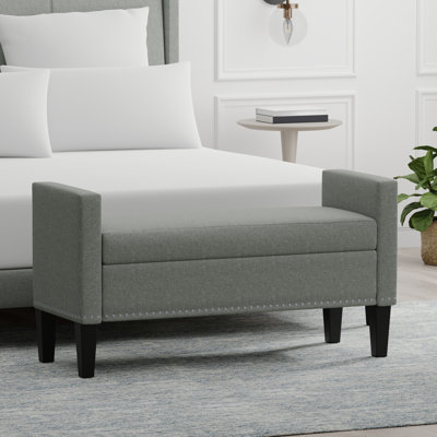 Macrina Polyester Upholstered Storage Bench