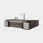 Bureau de direction 78,74 "brun simplifié de luxe-658882970