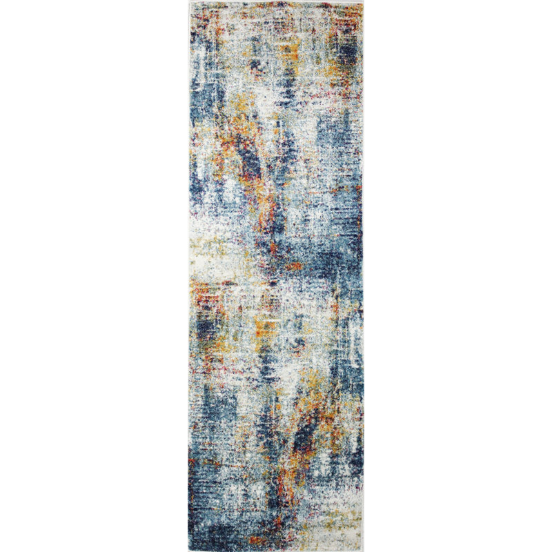 Abstract Area Rug, Runner 76 x 244cm