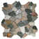 Wu Random Natural Stone Mosaic Autumn Tile Waterproof Matte Finish Ideal for Flooring - 1 Sq. Ft.