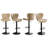 4-piece Swivel Bar Stool Set – Adjustable Height Counter Stools With Back-1068224209