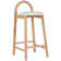 Bartolomea Upholstered Counter Stool with Solid Wood Frame