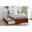 Structure de lit simple en bois avec lit gigogne et lit gigogne-162609142