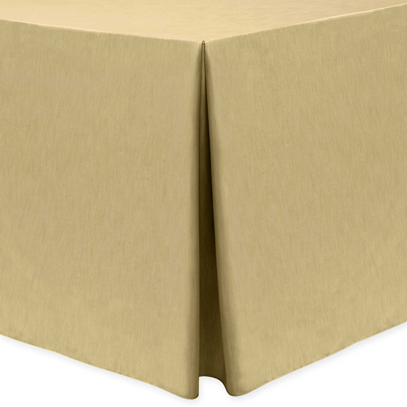 Majestic Solid Color Tablecloth, 77" x 53", Caramel, 10