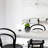 White Artificial Flower Arrangement in Vase Dining Table Centerpiece Fake Flower Decor