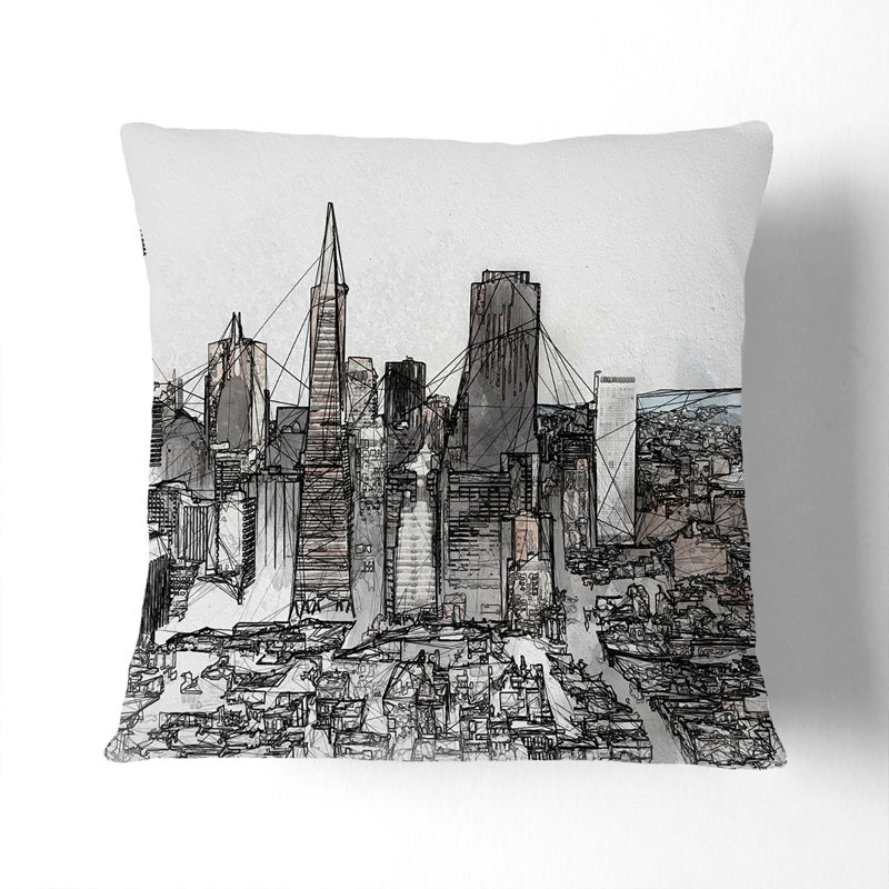 Square Cushion, 55cm H x 55cm W x 20cm D, Black