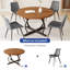 Ensemble de table de salle à manger ronde de 59 po Clanton-125371792-125371793-125371794