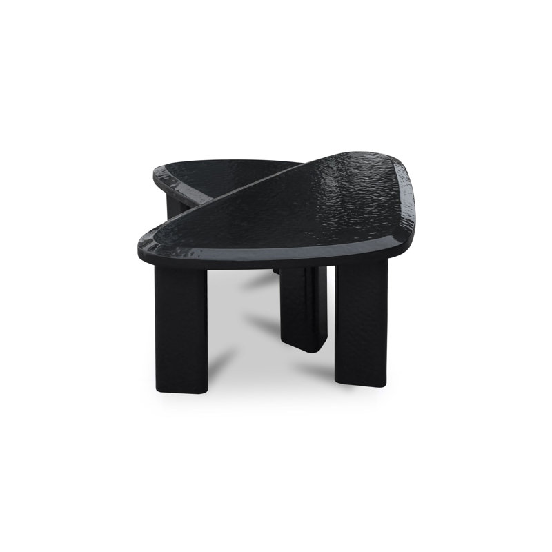 Sophie Outdoor Coffee Table, Charcoal Lacquer