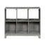 Bibliothèque grise en bois à 6 tablettes, pour le style de la maison, 3 cubes ouverts et rangements, décorations rustiques pour la chambre à coucher / bureau personnel / salon, noblesse