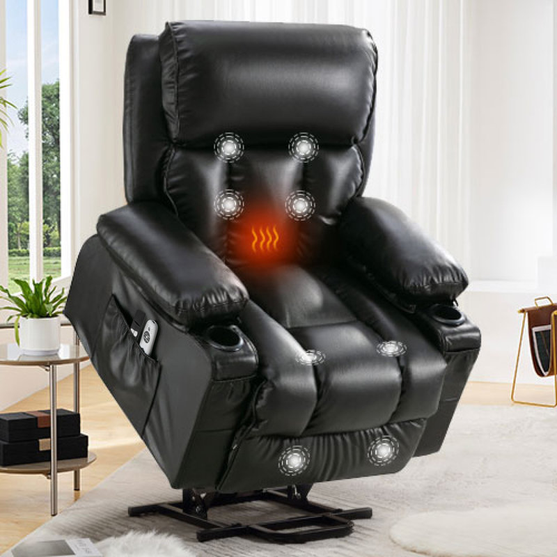 Fauteuil de massage électrique pour la relaxation moderne en cuir pour l'intérieur