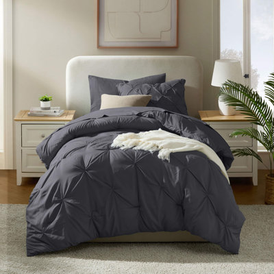 Ensemble d'édredon plissé avec draps Bed-in-a-Bag
