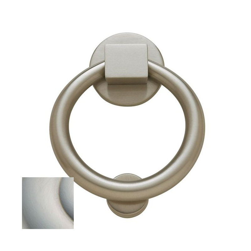 Ring Door Knocker, Lifetime Satin Nickel