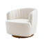 Fauteuil demi-tonneau moderne pivotant à 360 °, fauteuil de coiffeuse rond rembourré Comfy Boucle-1793221170