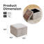Repose-pieds cubique avec rangement, repose-pieds multifonctionnel, beige-510085695-510085668
