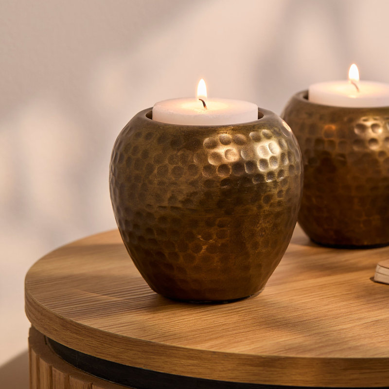 Metal Tabletop Candle Accessories, 10.5 cm H x 9.5 cm W x 9.5 cm D