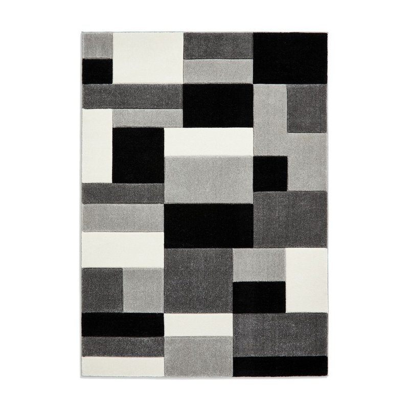 Matrix area rug Machine Woven Rectangle Grey, Rectangle 160 x 220cm