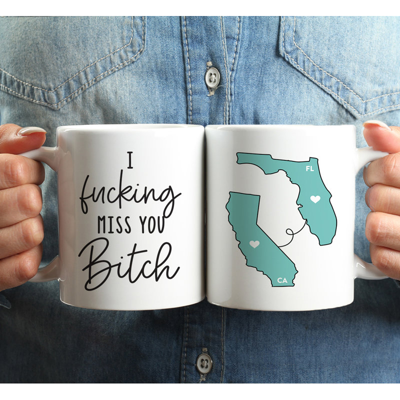 Ceramic Coffee Mug, Florida And California
