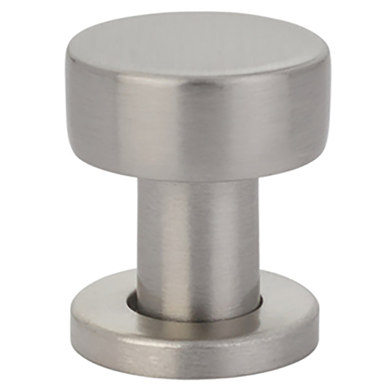 Cadet Mushroom Knob Knob, Satin Nickel, 1.25" H x 1.25" W x 1.12" D