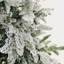 Arbre de Noël artificiel enneigé 6 pi, arbre de Noël enneigé enneigé