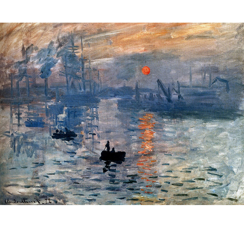 Impression, Sunrise (Blue), 18" H x 24" W