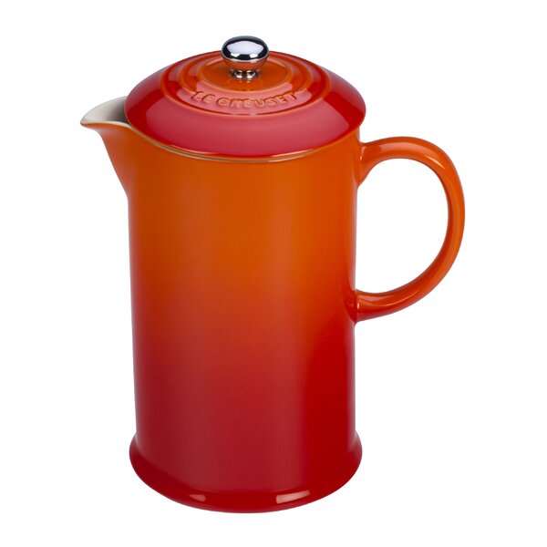 Le Creuset Stoneware French Press Red