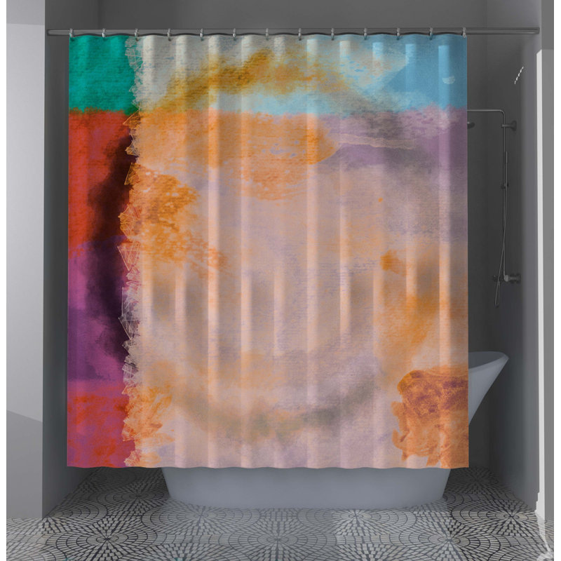 Erman Abstract Shower Curtain