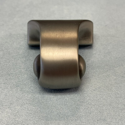 1-1/2" Scrolled Finger Pull Brushed Satin Pewter