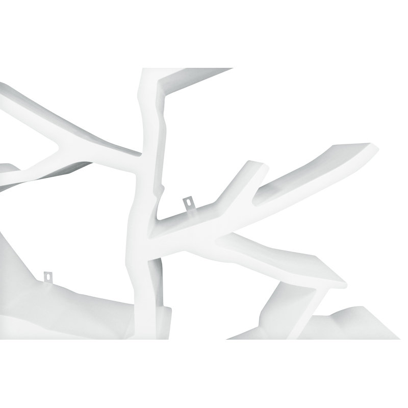White Tree-Shaped Wall Mount Nursery Bookcase