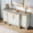 55"W Modern Sideboard Buffet with Adjustable Shelves