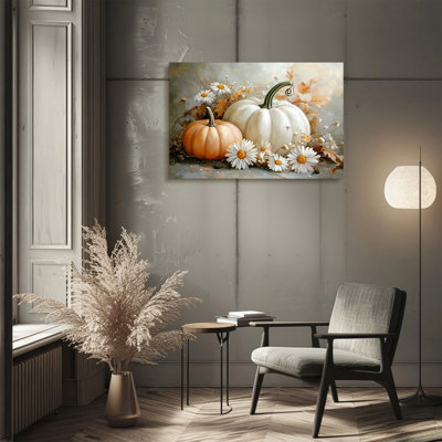 Art mural rétro de citrouille d'Halloween
