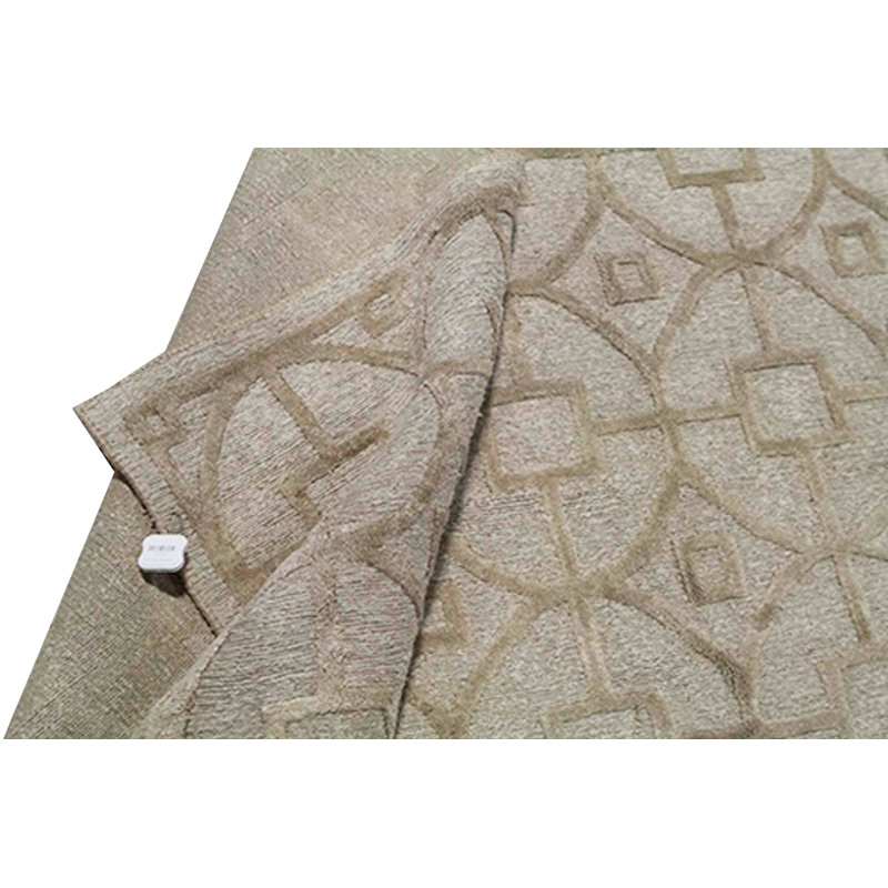 Himalayan Cotton Geometric Area Rug in Gray