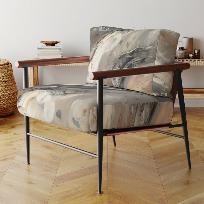 Fauteuil d'appoint rembourré Mystery Awakening, Doré