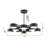 Modern 10 Light LED Black Shade Chandelier-66103058
