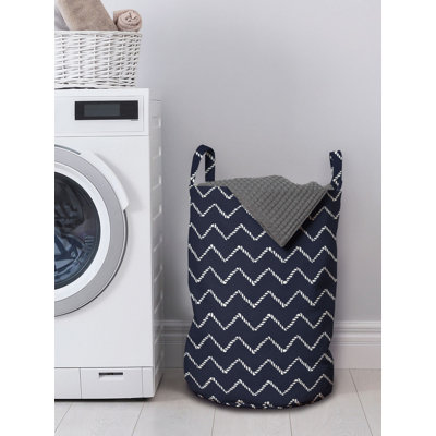 Ambesonne Fabric Laundry Bag with Handles