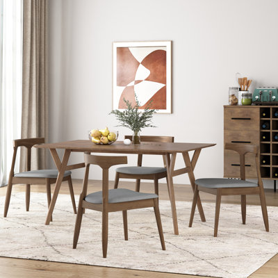 Casaleggio Fabric And Rubberwood Dining Chairs