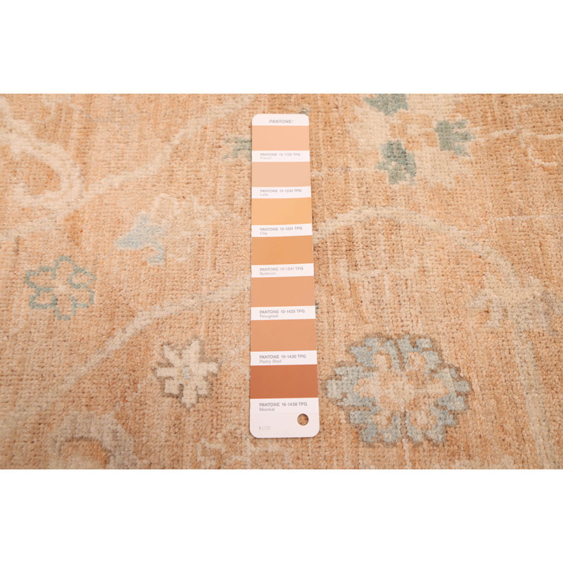 Tapis brun Peshawar Oushak 8 pi 11 po x 11 pi 8 po