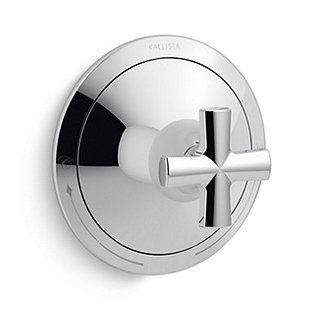 Script™ Thermostatic Trim, Cross Handles, Chrome