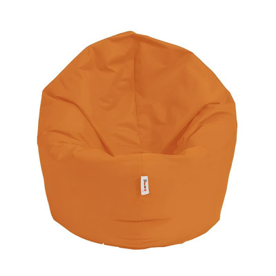 Premium Garden Bean Bag Chair, Orange | 39.4 in Diameter, 39.4 in Tall, 7.9 in Seat Height | 100% Waterproof Polyester, 100% Original Bead Styrofoam Fill | Max Weight Capacity: 440 lbs | Modern Design for Outdoor Relaxation