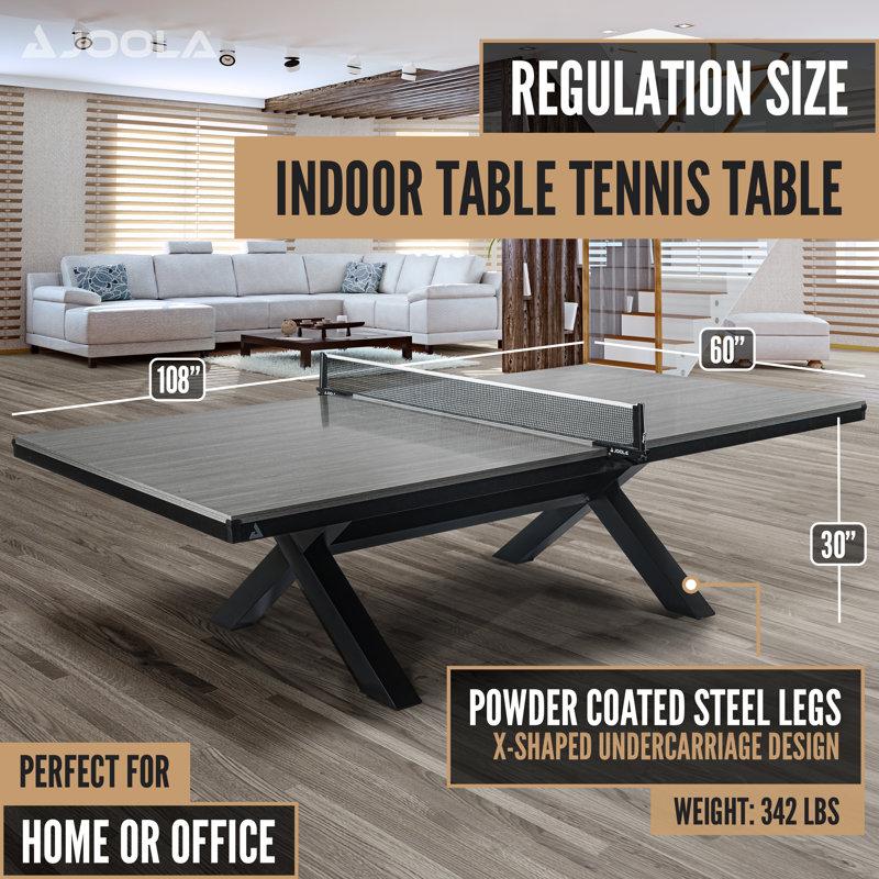 Joola Brighton Table Tennis and Dining Combo Table, Office Ping Pong Table with X-legs