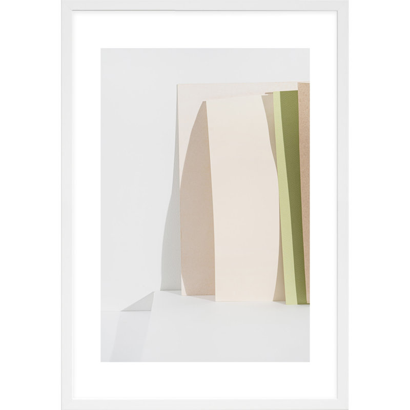 SV02206_Clean Slate As An Object 1 By Svetlana Smirnova - Framed Wall Art, 30" H x 21" W x 1.25" D, White Framed