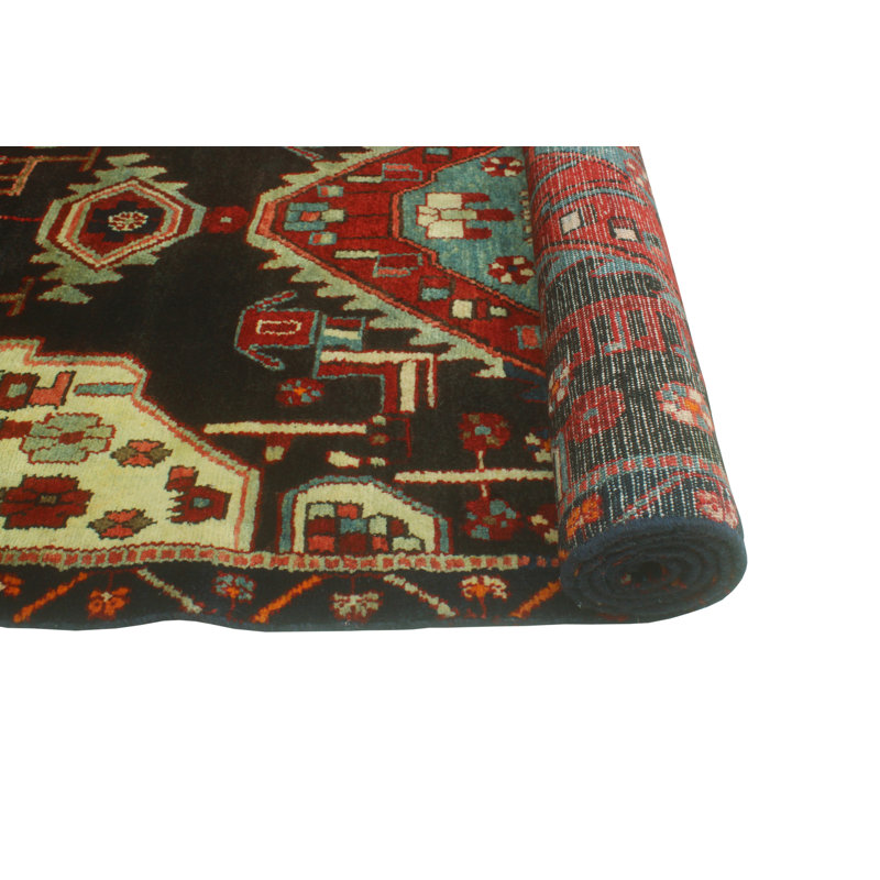 Fateha One-of-a-Kind 3'3" X 8'4" 1980s Runner Wool Area Rug