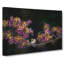 Wren Upon A Blossom Tree Branch In Abstract - Wrapped Canvas Print-55303269
