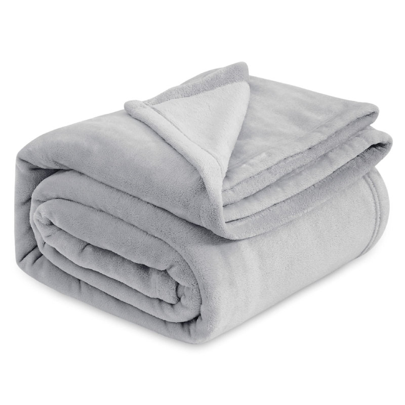 Bedsure Fitted Sheet Deep - Bed Sheets Extra Deep Pocket made of Soft Brushed Microfiber for Bed, 270cm x 230cm, Light Grey