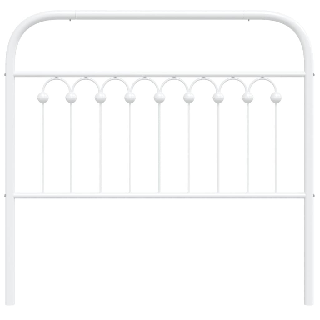 Vidaxl Metal Replace Headboard Black 180 Cm