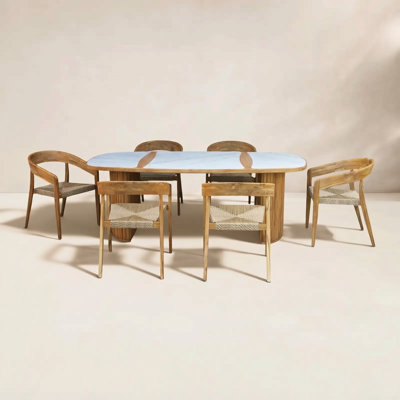 Estate 40" Teak Patio Dining Set