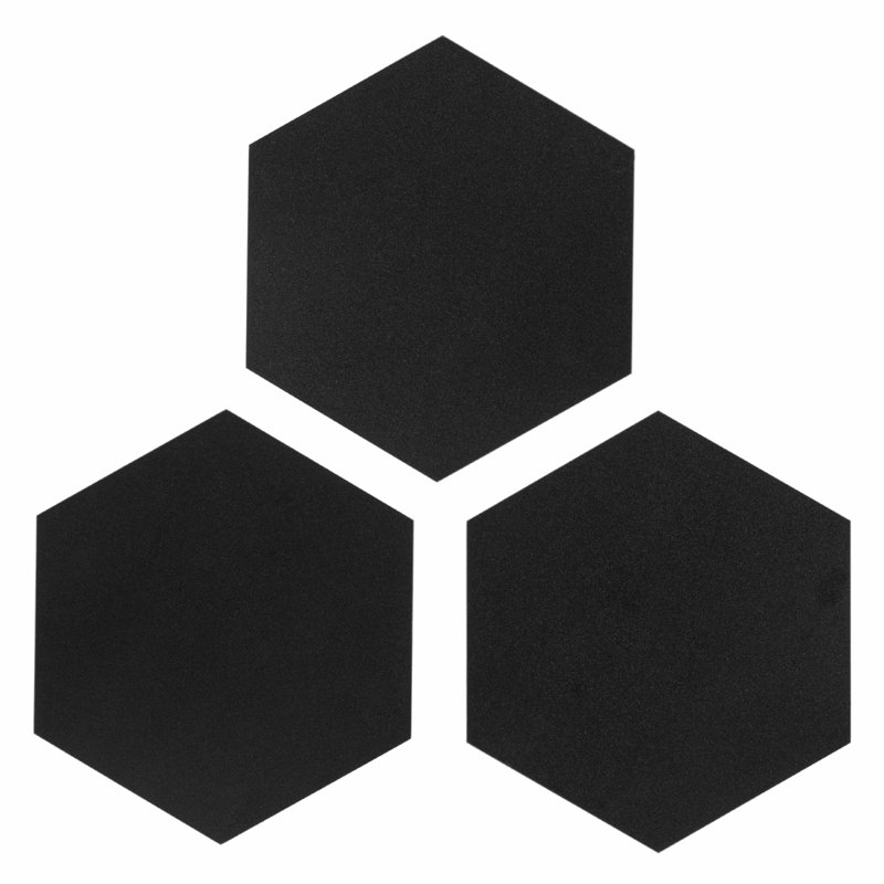 BaseCore HEX 12mil x 5.75" W Peel and Stick Vinyl Plank Flooring, Black