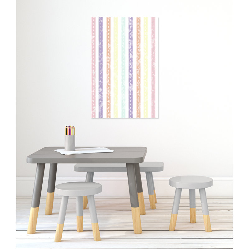 Adhésif décoratif Whimsical Stripe, H 36 po x l 24 po x P 1,5 po, Canevas