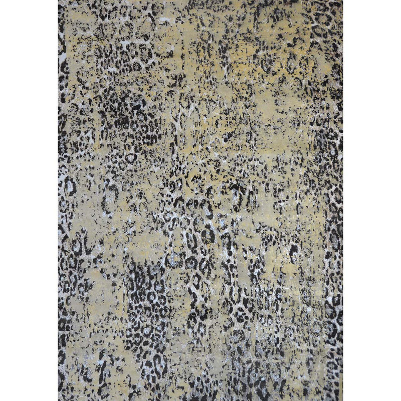 Area Rug in Beige/Charcoal, Rectangle 8' x 10'