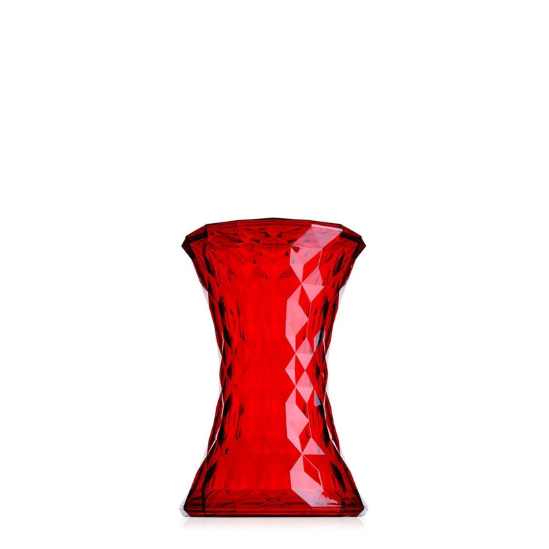 Bufford Plastic Accent Stool, Red