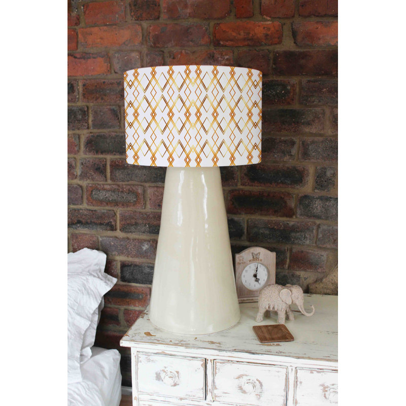 Cotton Drum Lamp Shade ( Uno ), 22cm H x 25cm W x 25cm D
